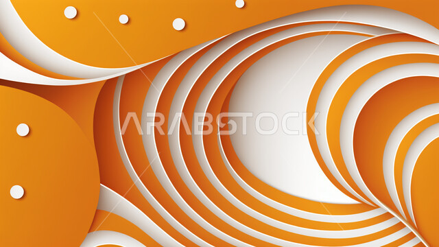 Three-dimensional metallic background, yellow background, geometric shapes, colorful decorative background