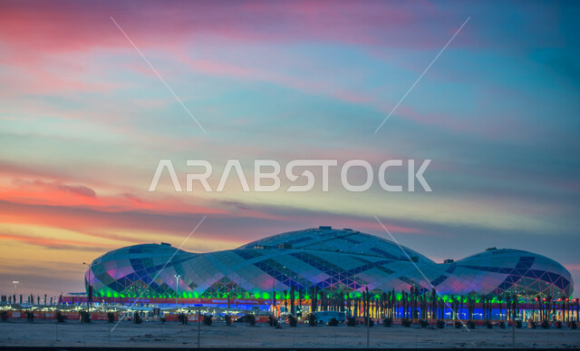 مجمع لوسيل الرياضي في لوسيل بقطر، تحفة معمارية، الفن الهندسي المعماري، معالم قطر المشهورة، السياحة في قطر