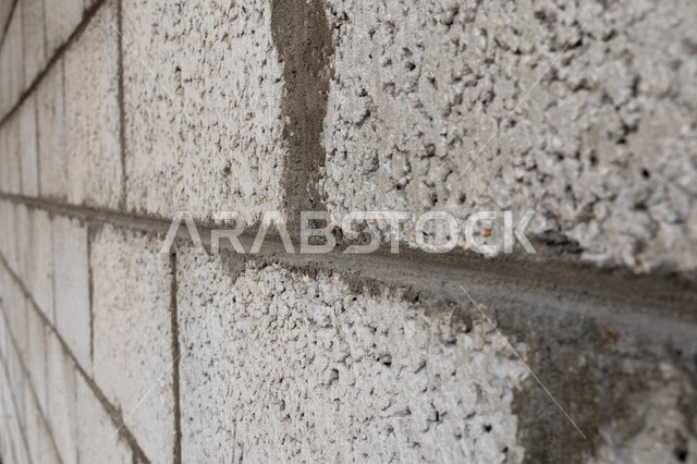 جدار مصنوع من الطوب والاسمنت، قالب طوبي، اعمال البناء، حائط حجري