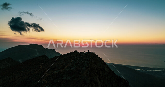 جبل جيس في رأس الخيمة في الامارات العربية المتحدة، الجبال والمرتفعات، مناظر طبيعية، الطبيعة الجبلية، التضاريس الجبلية