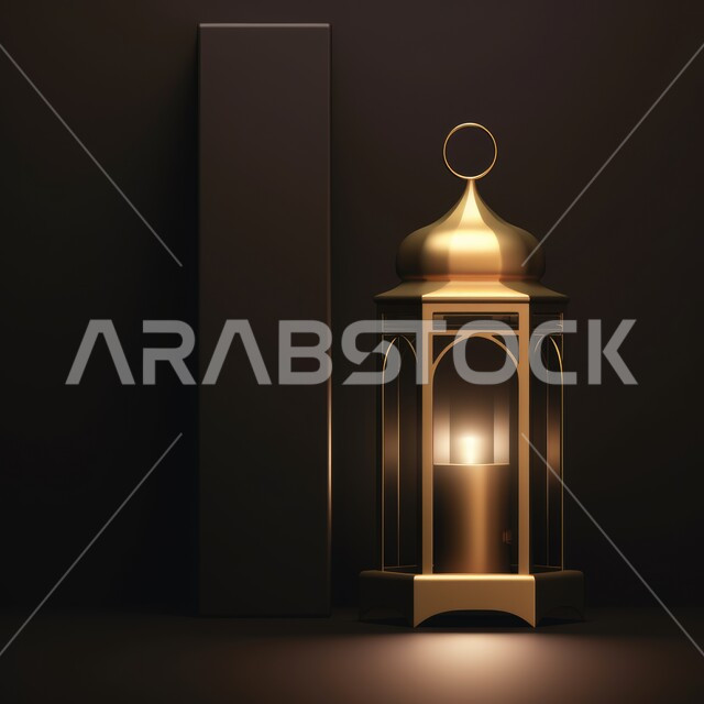 فانوس عربي تقليدي معدني، إضاءة وزينة شهر رمضان، تحف رمضانية، الإحتفال بقدوم شهر رمضان، ديكورات وأنوار، اجواء رمضانية، خلفية سوداء