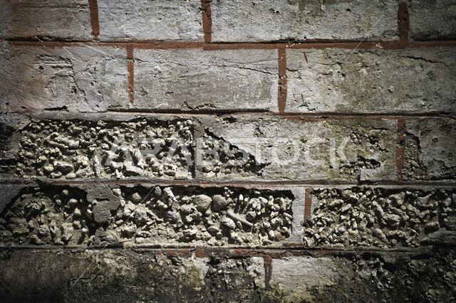 صورة مقربة لجدار من الحجارة القديمة، منازل حجرية اثرية قديمة، العمارة القديمة