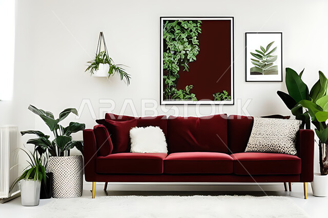 Living room with modern modern designs, interior decorations, living room, elegant home furniture, luxurious modern designs, apartments and villas, luxury hotels and resorts, interior decoration in red