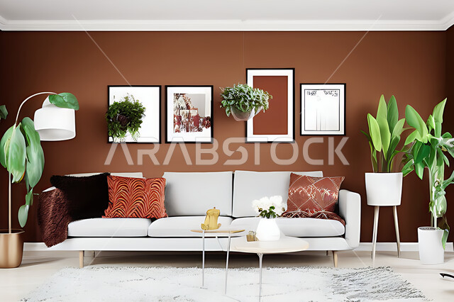 غرفة معيشة بتصاميم عصرية حديثه، ديكورات داخليه، غرفة جلوس, أثاث منزلي راقي، تصاميم عصرية فاخرة، شقق وفلل سكنية, فنادق ومنتجعات فاخره ، ديكور داخلي باللون الأحمر