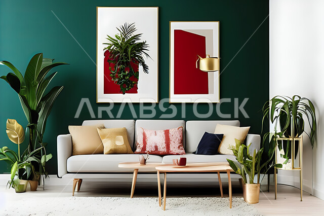 غرفة معيشة بتصاميم عصرية حديثه، ديكورات داخليه، غرفة جلوس, أثاث منزلي راقي، تصاميم عصرية فاخرة، شقق وفلل سكنية, فنادق ومنتجعات فاخره ، ديكور داخلي باللون الأحمر