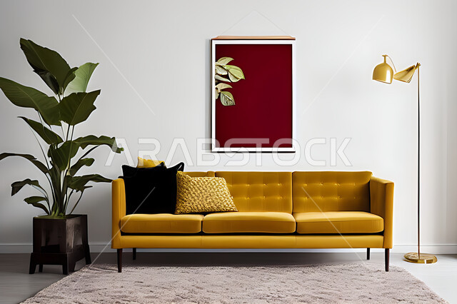 غرفة معيشة بتصاميم عصرية حديثه، ديكورات داخليه، غرفة جلوس, أثاث منزلي راقي، تصاميم عصرية فاخرة، شقق وفلل سكنية, فنادق ومنتجعات فاخره ، ديكور داخلي باللون الأحمر