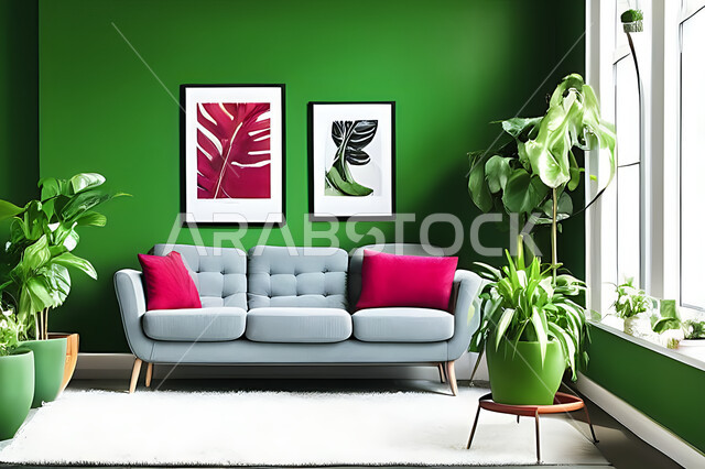 غرفة معيشة بتصاميم عصرية حديثه، ديكورات داخليه، غرفة جلوس, أثاث منزلي راقي، تصاميم عصرية فاخرة، شقق وفلل سكنية, فنادق ومنتجعات فاخره ، ديكور داخلي باللون الأحمر