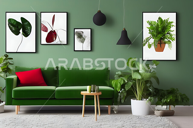 غرفة معيشة بتصاميم عصرية حديثه، ديكورات داخليه، غرفة جلوس, أثاث منزلي راقي، تصاميم عصرية فاخرة، شقق وفلل سكنية, فنادق ومنتجعات فاخره ، ديكور داخلي باللون الأحمر