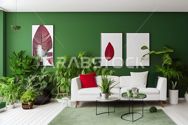 غرفة معيشة بتصاميم عصرية حديثه، ديكورات داخليه، غرفة جلوس, أثاث منزلي راقي، تصاميم عصرية فاخرة، شقق وفلل سكنية, فنادق ومنتجعات فاخره ، ديكور داخلي باللون الأحمر