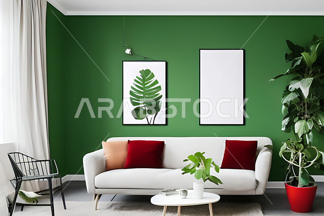 غرفة معيشة بتصاميم عصرية حديثه، ديكورات داخليه، غرفة جلوس, أثاث منزلي راقي، تصاميم عصرية فاخرة، شقق وفلل سكنية, فنادق ومنتجعات فاخره ، ديكور داخلي باللون الأحمر