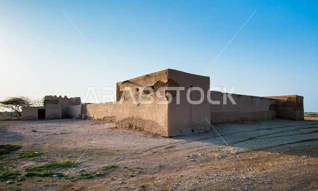 قلعة الركيات شمال غرب قطر ، قلاع قطر، مبنى تاريخي اثري، معالم تاريخية قديمة، قلاع قطر
