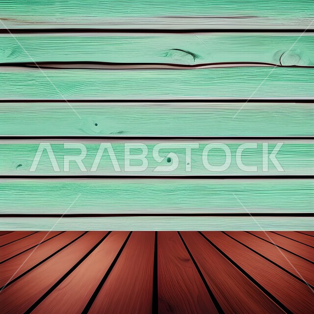 منصة خشبيه, خلفية مخططة ب اللون البني والأخضر ، خلفيات اعلانيه ، منصة عرض  , خلفية مجرده, قاعدة عرض.  