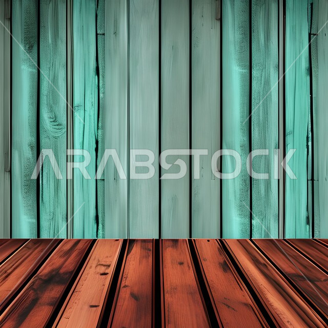 منصة خشبيه, خلفية مخططة ب اللون البني والأخضر ، خلفيات اعلانيه ، منصة عرض  , خلفية مجرده, قاعدة عرض. 