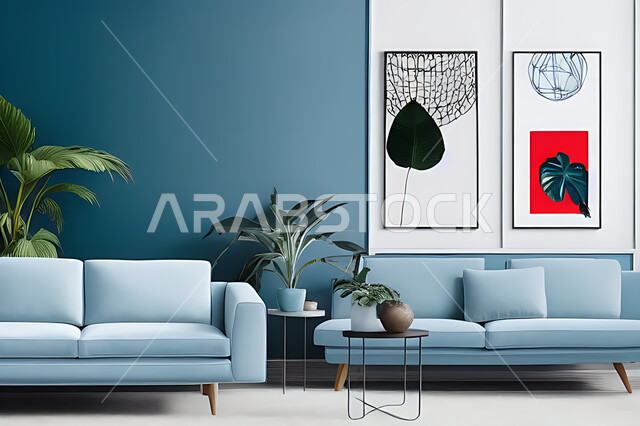 Living room with modern modern designs, living room, interior decorations, hanging paintings, antiques and accessories, upscale home furniture, modern designs, apartments and villas, interior decoration