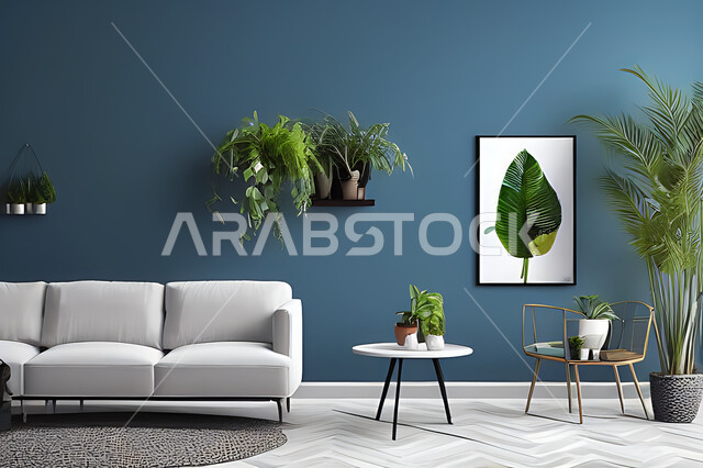 Living room with modern modern designs, living room, interior decorations, hanging paintings, antiques and accessories, upscale home furniture, modern designs, apartments and villas, interior decoration