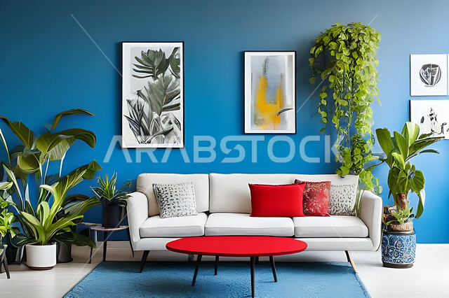 غرفة معيشه بتصاميم عصرية حديثه، غرفة جلوس, ديكورات داخليه، لوحات فنيه معلقه, تحف و إكسسوارات, أثاث منزلي راقي، تصاميم عصرية ، شقق وفلل سكنية ، ديكور داخلي