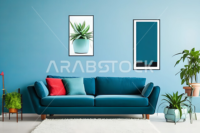 Living room with modern modern designs, living room, interior decorations, hanging paintings, antiques and accessories, upscale home furniture, modern designs, apartments and villas, interior decoration