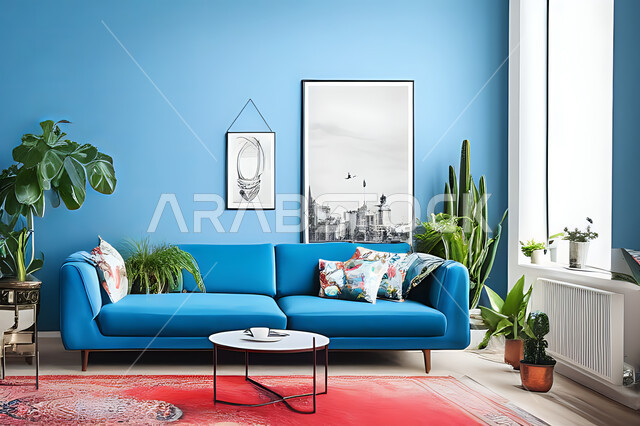 Living room with modern modern designs, living room, interior decorations, hanging paintings, antiques and accessories, upscale home furniture, modern designs, apartments and villas, interior decoration