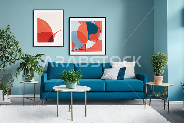 غرفة معيشه بتصاميم عصرية حديثه، غرفة جلوس, ديكورات داخليه، لوحات فنيه معلقه, تحف و إكسسوارات, أثاث منزلي راقي، تصاميم عصرية ، شقق وفلل سكنية ، ديكور داخلي