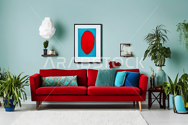 Living room with modern modern designs, living room, interior decorations, hanging paintings, antiques and accessories, upscale home furniture, modern designs, apartments and villas, interior decoration