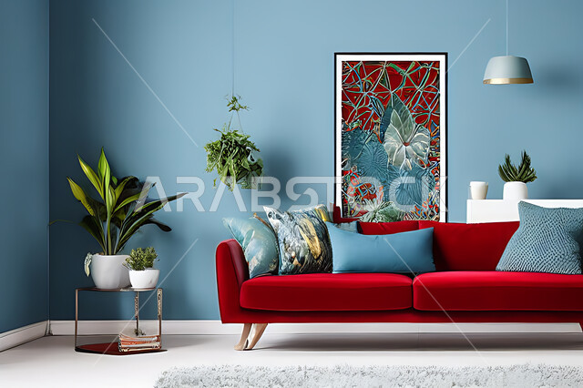 غرفة معيشه بتصاميم عصرية حديثه، غرفة جلوس, ديكورات داخليه، لوحات فنيه معلقه, تحف و إكسسوارات, أثاث منزلي راقي، تصاميم عصرية ، شقق وفلل سكنية ، ديكور داخلي