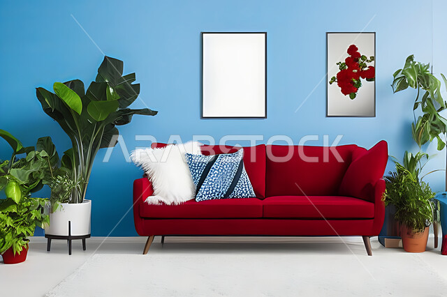 Living room with modern modern designs, living room, interior decorations, hanging paintings, antiques and accessories, upscale home furniture, modern designs, apartments and villas, interior decoration