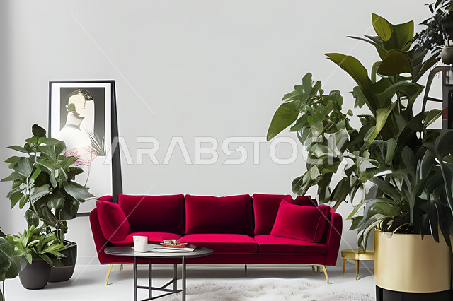 Living room with modern modern designs, living room, interior decorations, hanging paintings, antiques and accessories, upscale home furniture, modern designs, apartments and villas, interior decoration