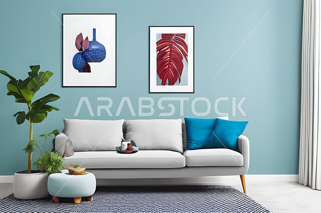 غرفة معيشه بتصاميم عصرية حديثه، غرفة جلوس, ديكورات داخليه، لوحات فنيه معلقه, تحف و إكسسوارات, أثاث منزلي راقي، تصاميم عصرية ، شقق وفلل سكنية ، ديكور داخلي