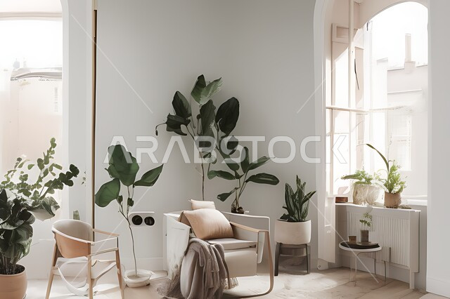 Room with modern modern designs, interior decorations, hanging paintings, antiques and accessories, upscale home furnishings, modern designs, apartments and villas, interior decoration