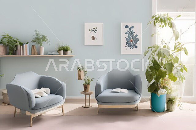 غرفة بتصاميم عصرية حديثه، ديكورات داخليه، لوحات فنيه معلقه, تحف و إكسسوارات, أثاث منزلي راقي، تصاميم عصرية ، شقق وفلل سكنية ، ديكور داخلي