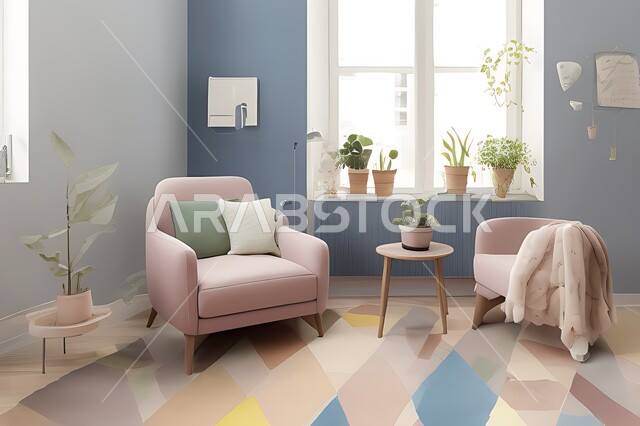 غرفة بتصاميم عصرية حديثه، ديكورات داخليه، لوحات فنيه معلقه, تحف و إكسسوارات, أثاث منزلي راقي، تصاميم عصرية ، شقق وفلل سكنية ، ديكور داخلي