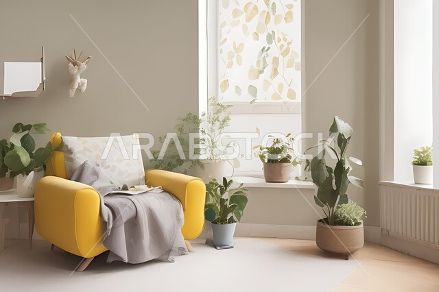 Living room with modern modern designs, living room, interior decorations, hanging paintings, antiques and accessories, upscale home furniture, modern designs, apartments and villas, interior decoration