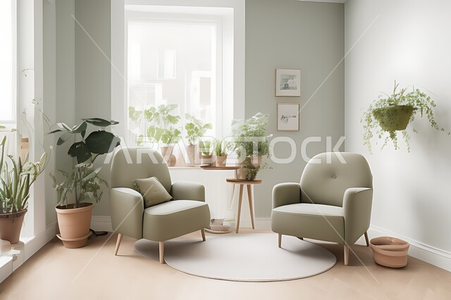 Living room with modern modern designs, living room, interior decorations, hanging paintings, antiques and accessories, upscale home furniture, modern designs, apartments and villas, interior decoration