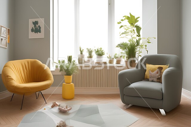 Living room with modern modern designs, living room, interior decorations, hanging paintings, antiques and accessories, upscale home furniture, modern designs, apartments and villas, interior decoration