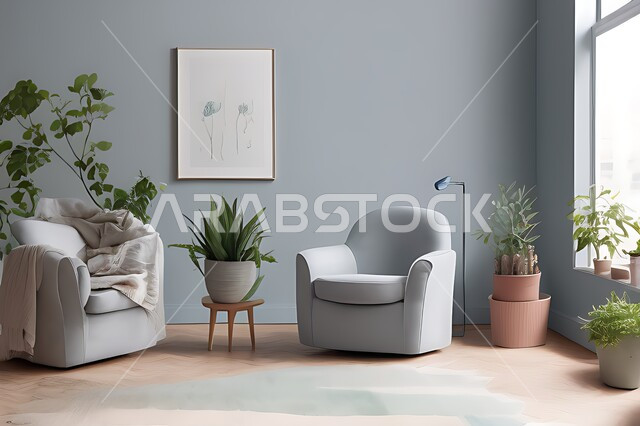 Living room with modern modern designs, living room, interior decorations, hanging paintings, antiques and accessories, upscale home furniture, modern designs, apartments and villas, interior decoration