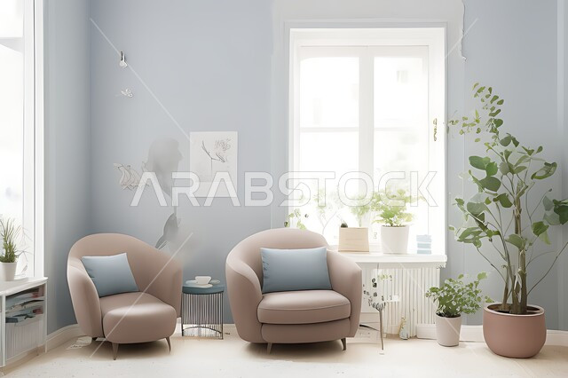 Living room with modern modern designs, living room, interior decorations, hanging paintings, antiques and accessories, upscale home furniture, modern designs, apartments and villas, interior decoration