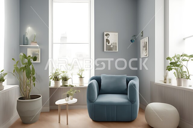 Living room with modern modern designs, living room, interior decorations, hanging paintings, antiques and accessories, upscale home furniture, modern designs, apartments and villas, interior decoration