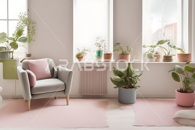 Living room with modern modern designs, living room, interior decorations, hanging paintings, antiques and accessories, upscale home furniture, modern designs, apartments and villas, interior decoration