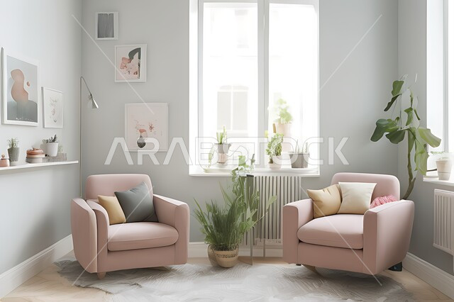 Living room with modern modern designs, living room, interior decorations, hanging paintings, antiques and accessories, upscale home furniture, modern designs, apartments and villas, interior decoration