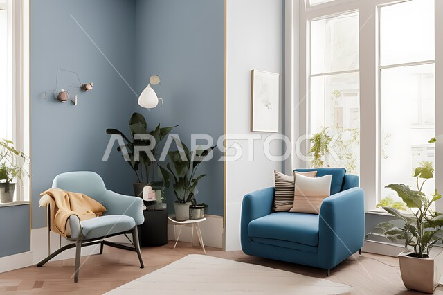 Living room with modern modern designs, living room, interior decorations, hanging paintings, antiques and accessories, upscale home furniture, modern designs, apartments and villas, interior decoration