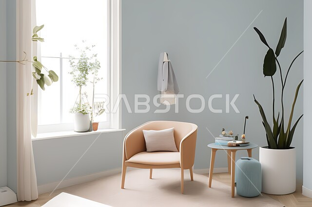 Living room with modern modern designs, living room, interior decorations, hanging paintings, antiques and accessories, upscale home furniture, modern designs, apartments and villas, interior decoration