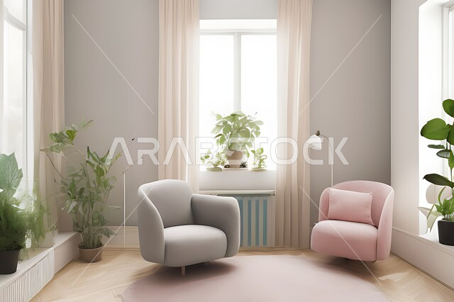 Living room with modern modern designs, living room, interior decorations, hanging paintings, antiques and accessories, upscale home furniture, modern designs, apartments and villas, interior decoration