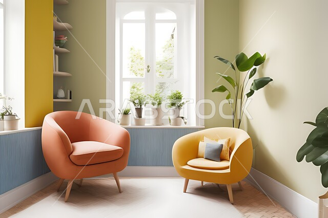 Living room with modern modern designs, living room, interior decorations, hanging paintings, antiques and accessories, upscale home furniture, modern designs, apartments and villas, interior decoration