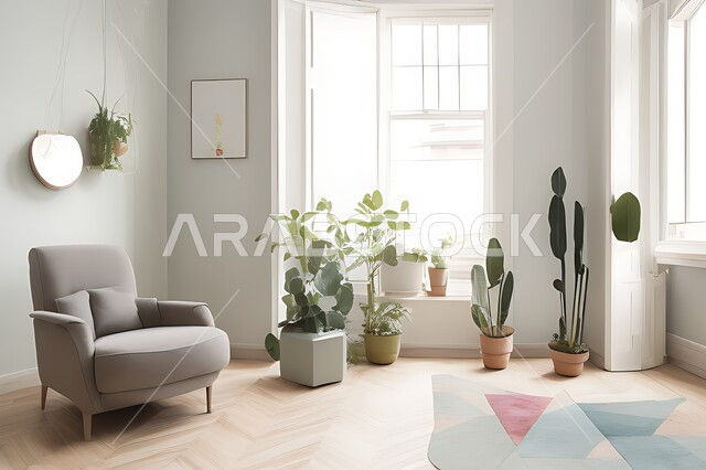 Living room with modern modern designs, living room, interior decorations, hanging paintings, antiques and accessories, upscale home furniture, modern designs, apartments and villas, interior decoration