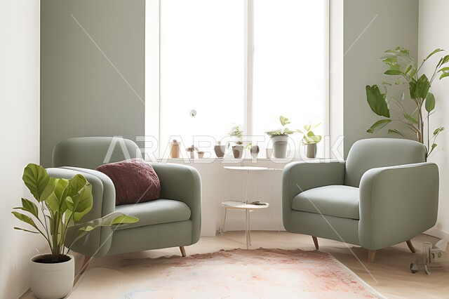 Living room with modern modern designs, living room, interior decorations, hanging paintings, antiques and accessories, upscale home furniture, modern designs, apartments and villas, interior decoration