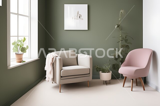 Living room with modern modern designs, living room, interior decorations, hanging paintings, antiques and accessories, upscale home furniture, modern designs, apartments and villas, interior decoration