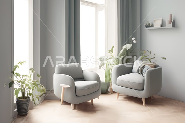 Living room with modern modern designs, living room, interior decorations, hanging paintings, antiques and accessories, upscale home furniture, modern designs, apartments and villas, interior decoration