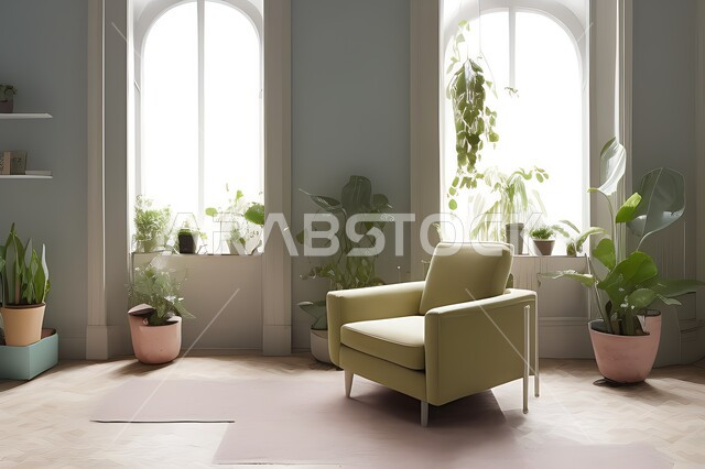 Living room with modern modern designs, living room, interior decorations, hanging paintings, antiques and accessories, upscale home furniture, modern designs, apartments and villas, interior decoration