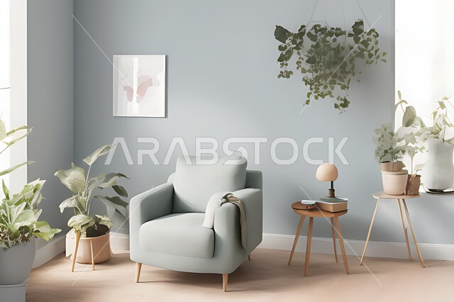 Living room with modern modern designs, living room, interior decorations, hanging paintings, antiques and accessories, upscale home furniture, modern designs, apartments and villas, interior decoration