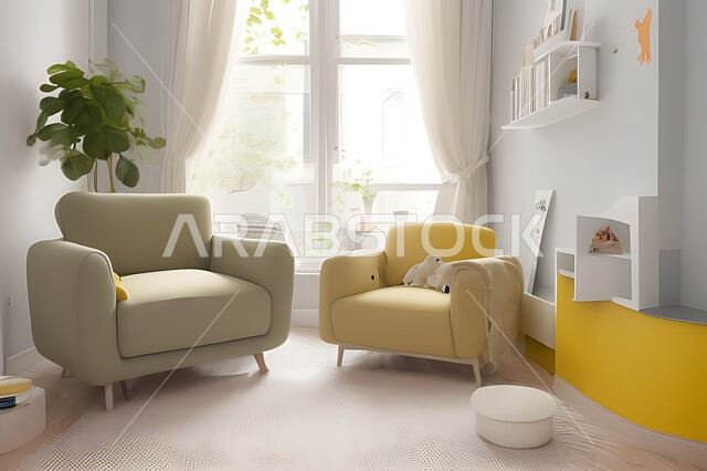 Living room with modern modern designs, living room, interior decorations, hanging paintings, antiques and accessories, upscale home furniture, modern designs, apartments and villas, interior decoration